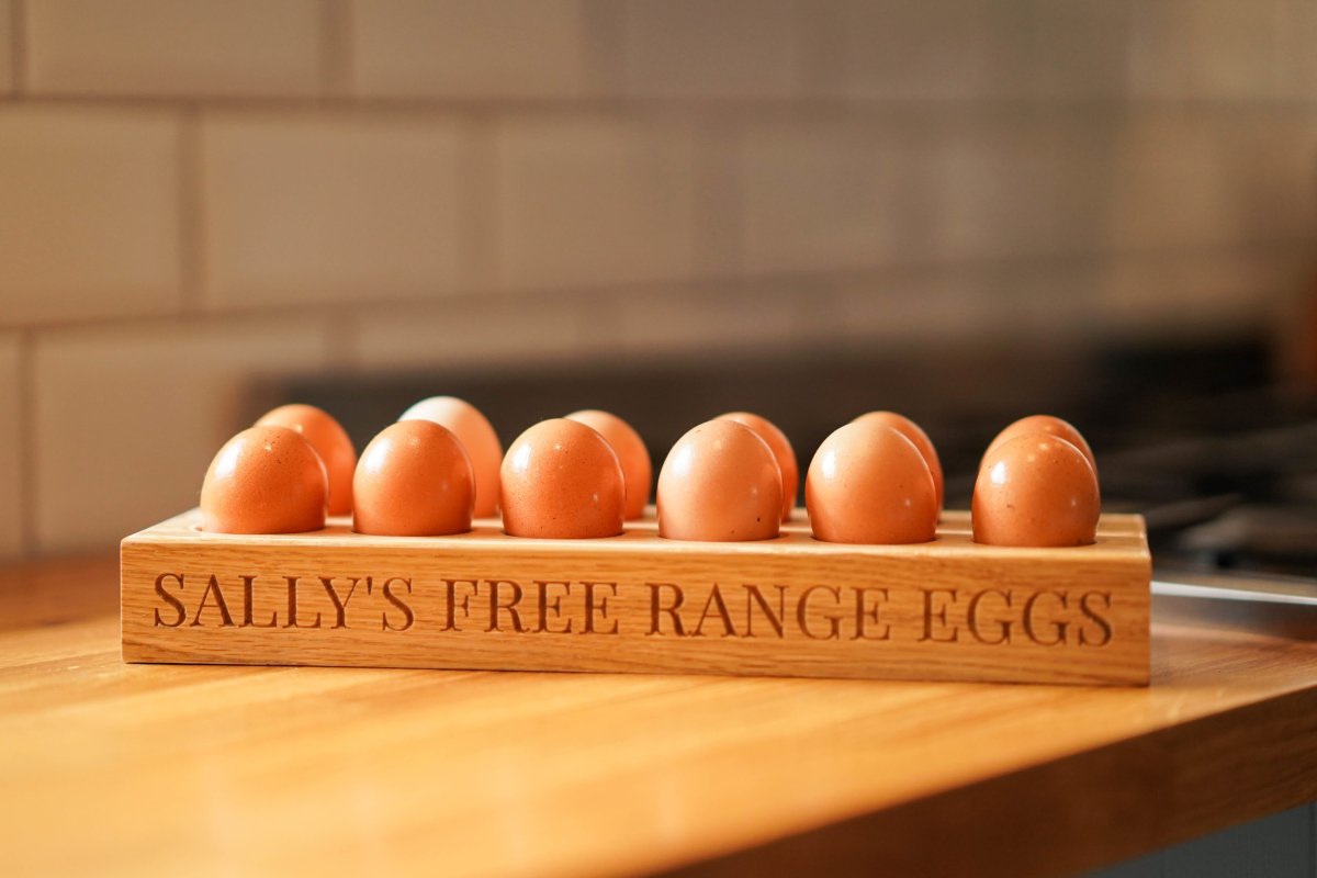 Solid Oak Egg Holder - Image 6
